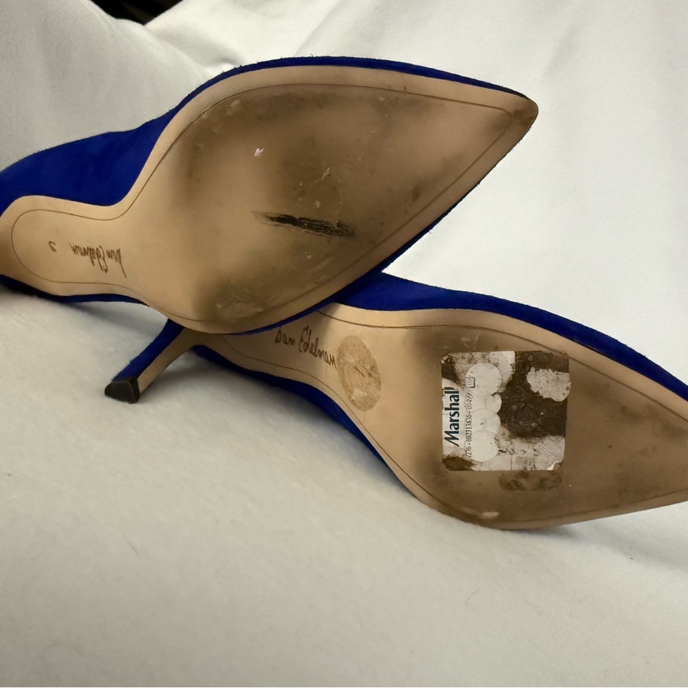 Sam Edelman Women's Hazel Pumps Shoes Suede Cobalt Blue Size 6 M - Picture 7 of 10
